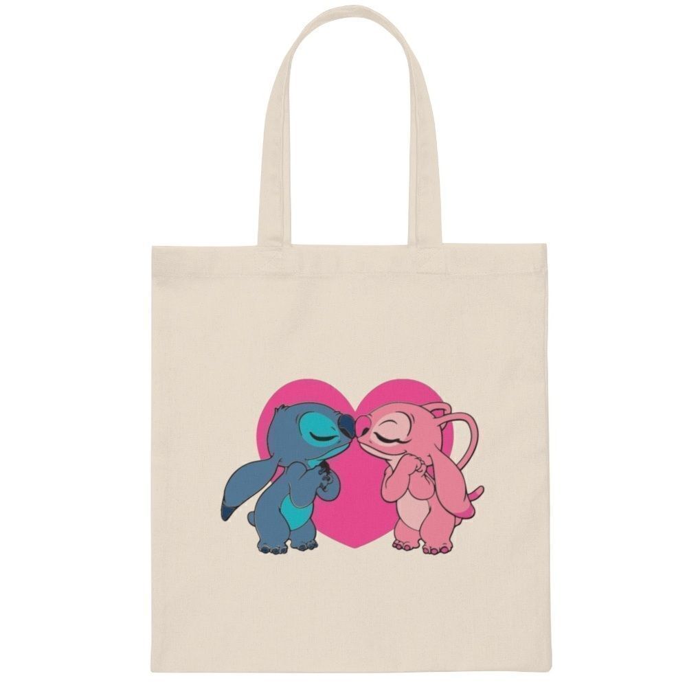 Lilo and Stitch Angel Canvas Tote
